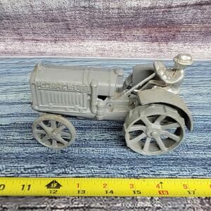 Vintage Unbranded diecast McCormick Deering wide frontend gray/chrome